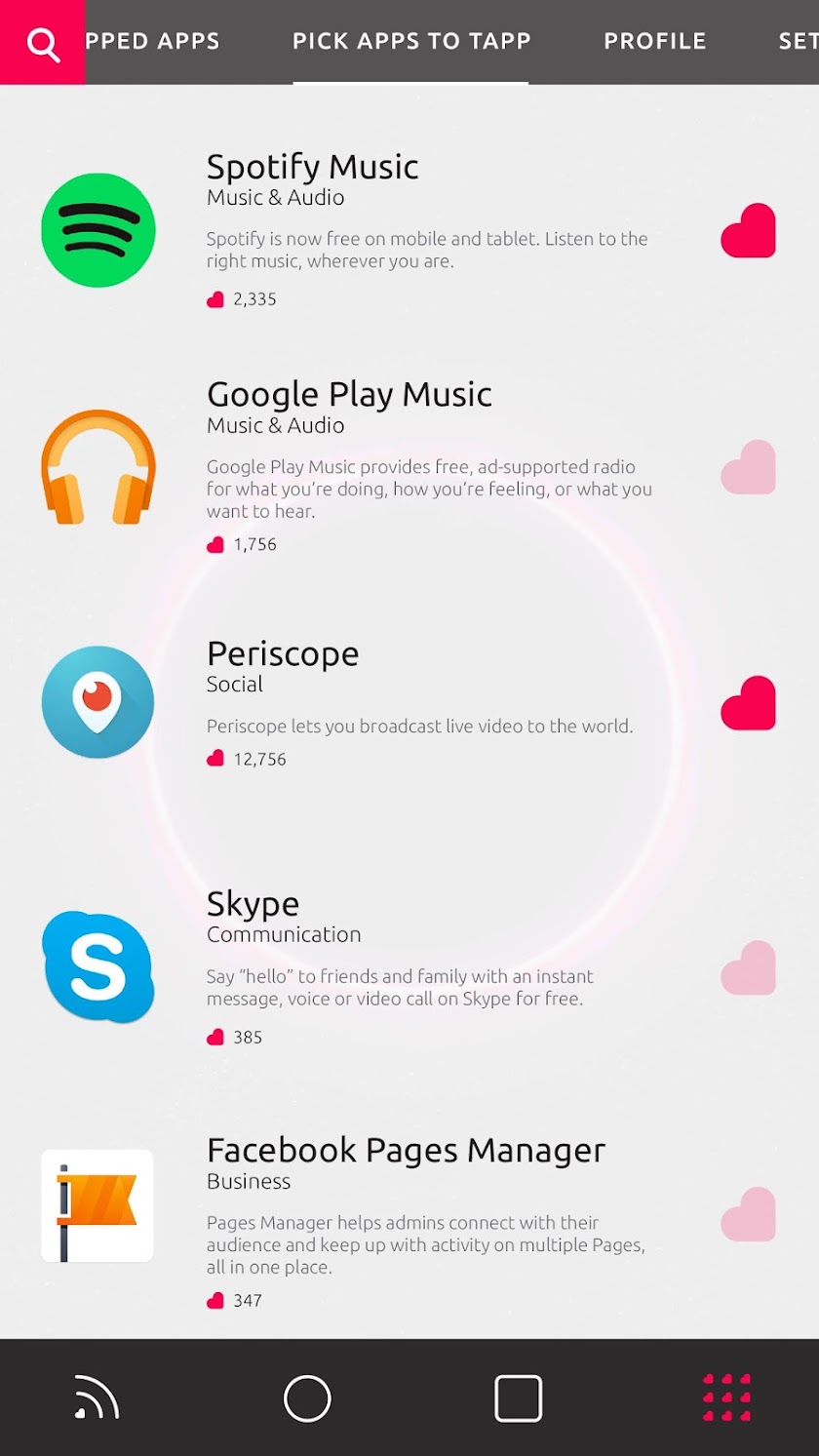 Tapp That App Screen 2