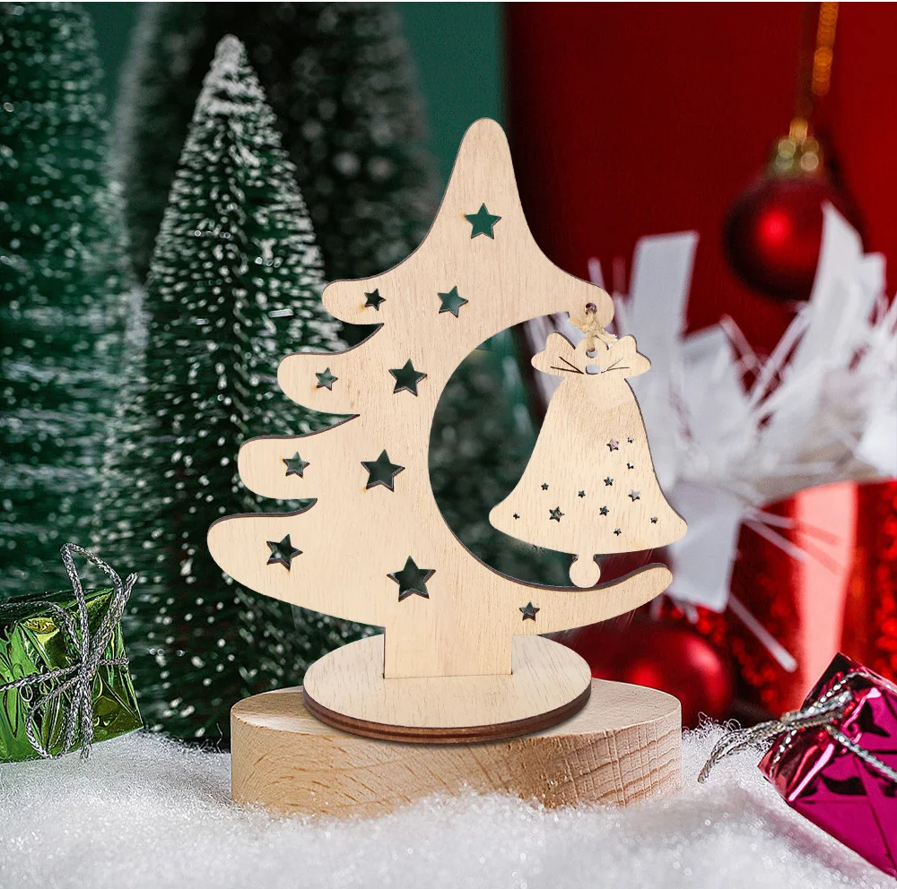 Title 3, Décoration de Noël DIY Arbre Creux Suspendu pou...