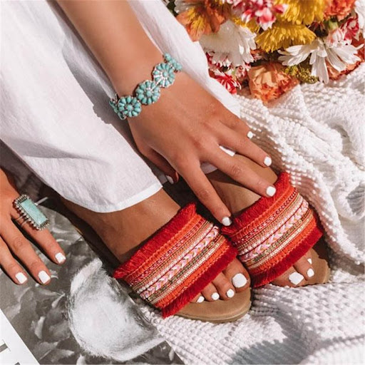 Title 5, European and American Womens Flat Sandals and ...