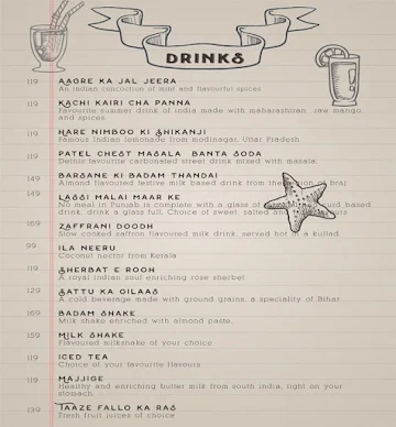 Mother India, CP menu 