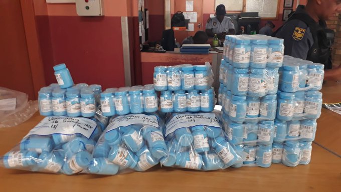 Police seized 265 bottles containing ARV tablets.