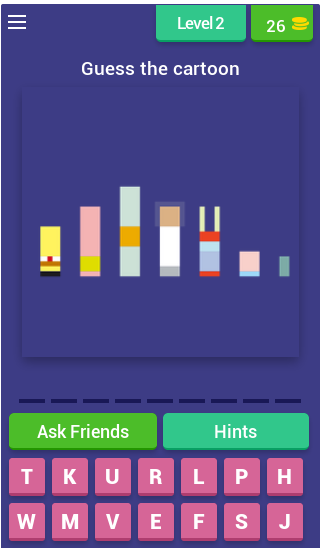 Cartoons Quiz Screen 3