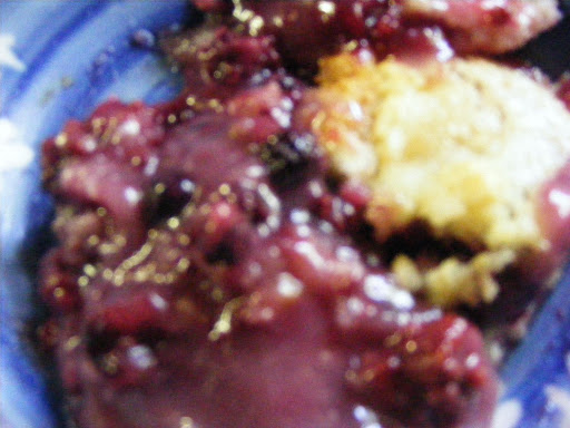 Blackberry & Blueberry cobbler