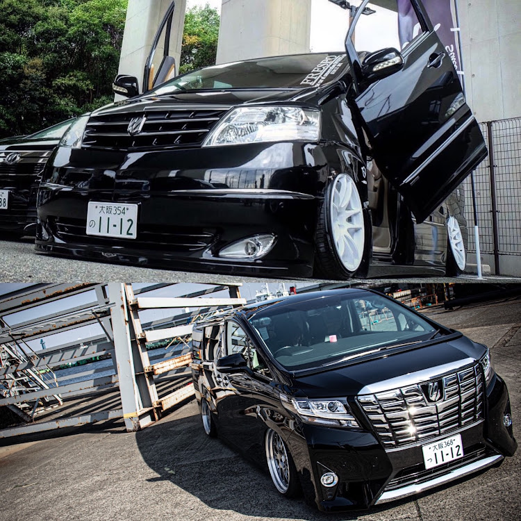 アルファードのガルウイング・DIY・低そうで低くない少し低い車・Club FreSpoに関するカスタム事例の投稿画像1枚目
