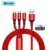 Cáp Sạc Elough Cổng Micro Usb Type C 3A 3 Trong 1 Tiện Lợi Chuyên Dụng Cho Điện Thoại