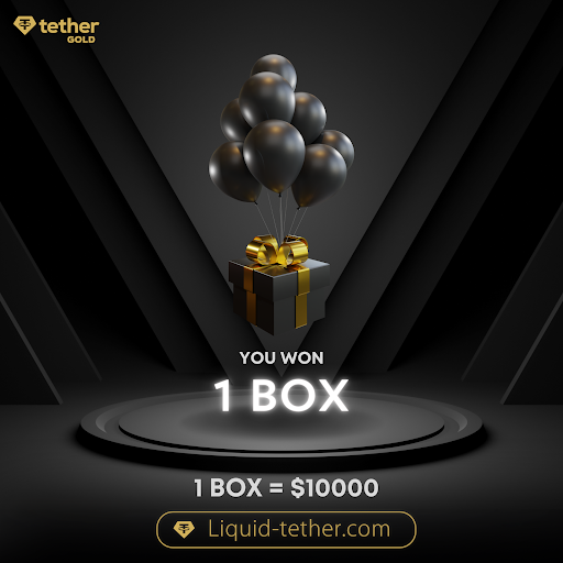 Access Liquid-tether.com to claim MysteryBOX 0