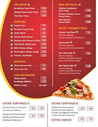 Izletes Pizza menu 2