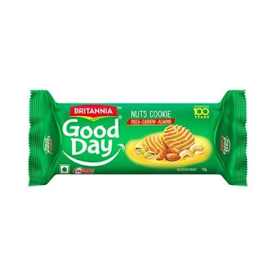 Britannia Good Day Nuts Cookies, - 120 gm