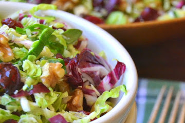 Brussels Sprout Slaw with Maple Cider Vinaigrette
