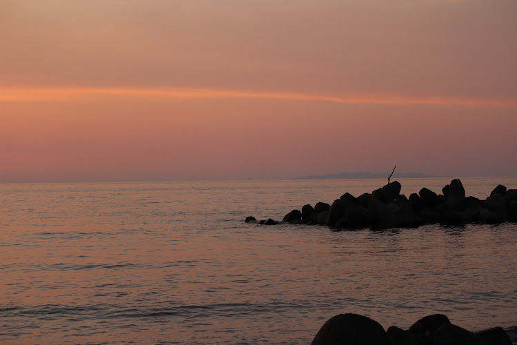 ビートの夕景・日本海・網膜裂孔・暑い・ROUTE113 GrandTouringClubに関するカスタム事例の投稿画像9枚目