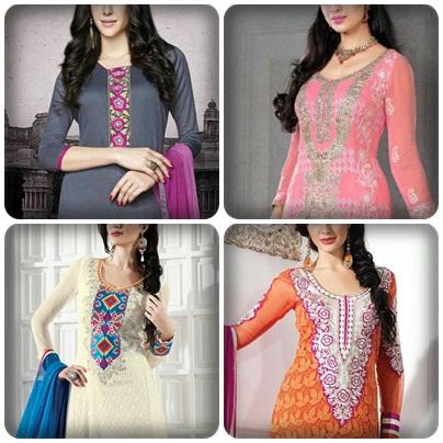 churidar design neck model