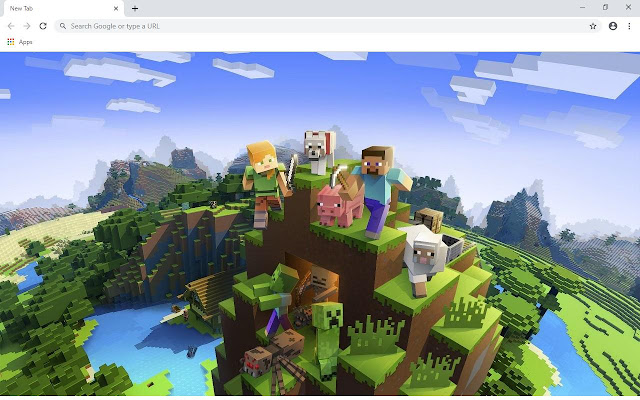 Minecraft Wallpapers and New Tab