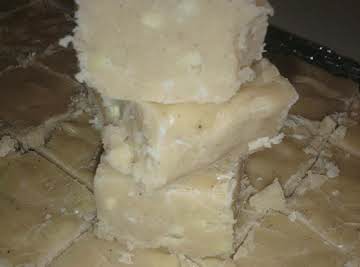 Secret Eggnog Fudge