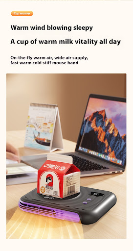 Title 2, Two-in-One Home Warm Air Blower Desk Thermal Cu...