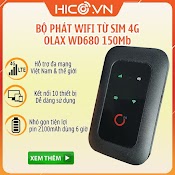 Cục Phát Wifi 4G Olax Wd680 Đa Mạng, Bộ Phát Wifi Di Động Bf - 01B Chất Lượng Châu Âu, Tốc Độ 150Mb Hỗ Trợ Tất Cả Nhà Mạng