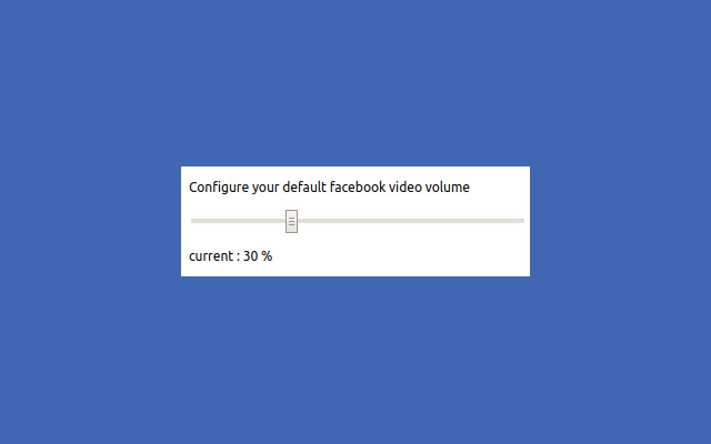 Facebook Default Video Volume