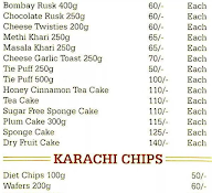 Karachi Bakery menu 5