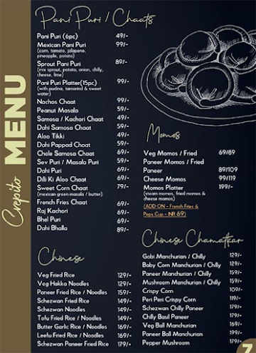 Crepito menu 