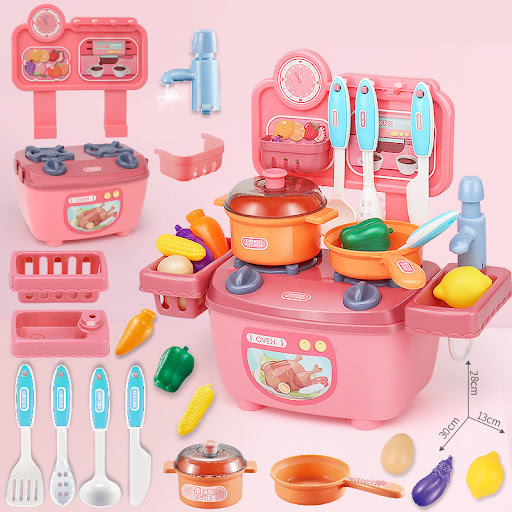 Title 4, Childrens Play House Simulation Kitchen Toy En...