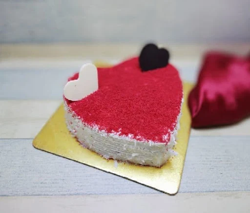 Eggless Heart Shape Red Velvet Cake