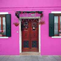 Burano in rosa di 