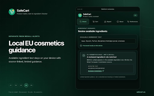 SafeCart – Your Product Safety Assistant screenshot 4