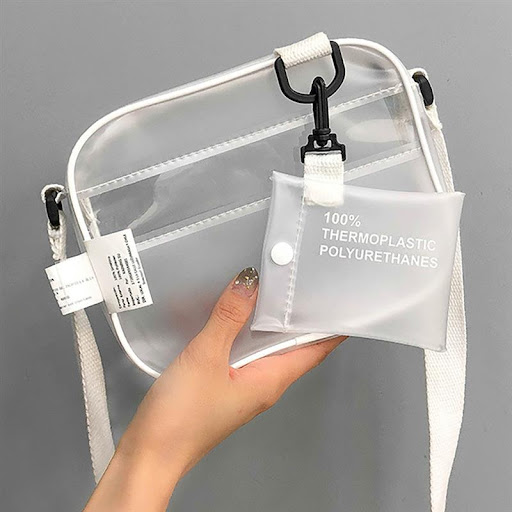 Title 6, Messenger bag met transparante pouch, perfect o...