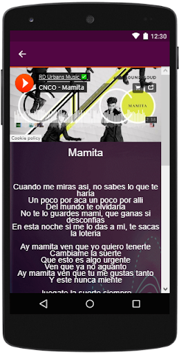 CNCO ~ Mamita Letras de Canciones 2018