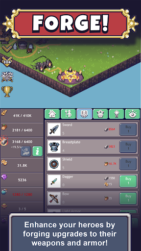 Code Triche Cave Heroes: Idle RPG APK MOD 5