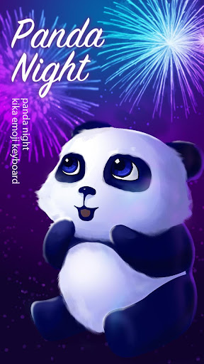 Panda Night Kika KeyboardTheme