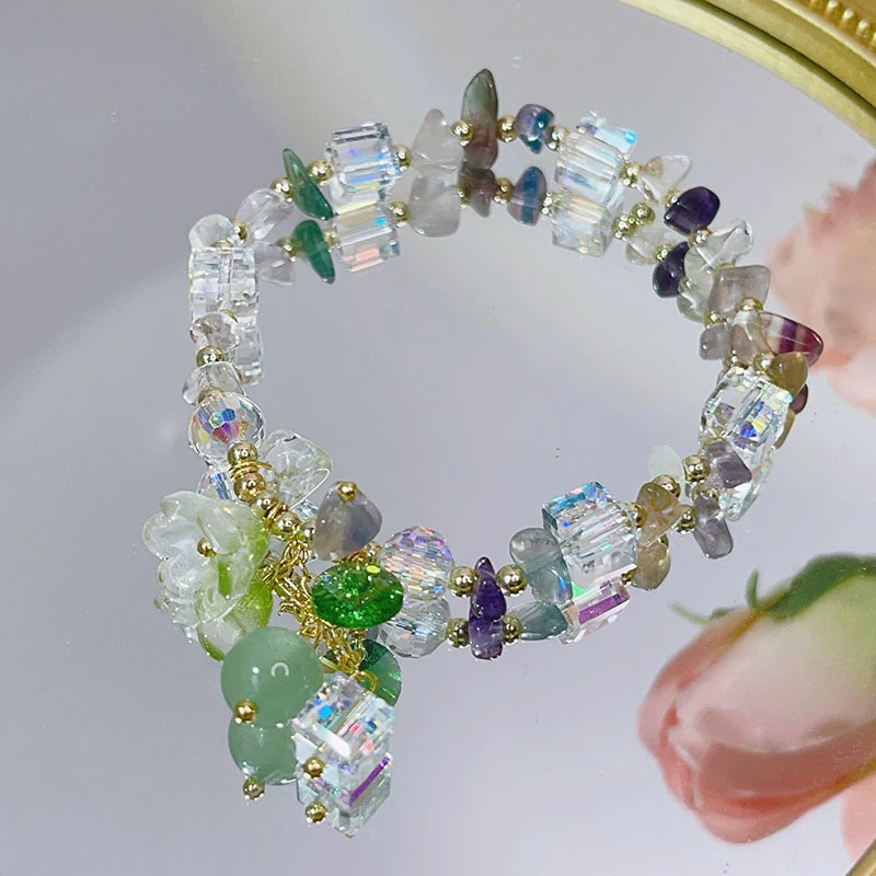 Title 20, Pulseira Super Fada Cristal de Fluorita Roxa, F...