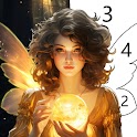 Icon Fairytale Color by number game