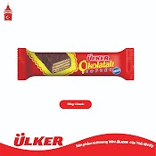 Bánh Xốp Bọc Sô Cô La Ulker Cikolatali Gofret Nhân Kem Hạt Phỉ 36G