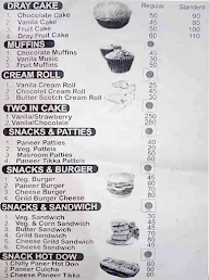 Radhika Bakery menu 2