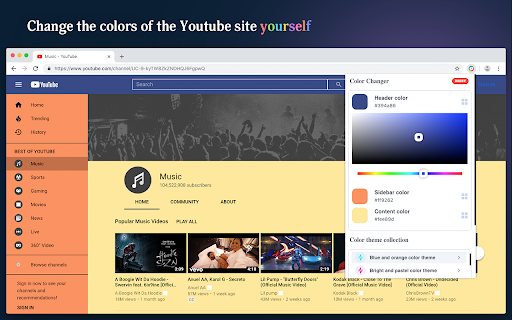 Theme & Color Changer for Youtube™