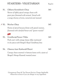 Oh! Calcutta menu 7