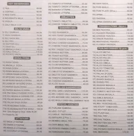 Laxmi Prasanna menu 2