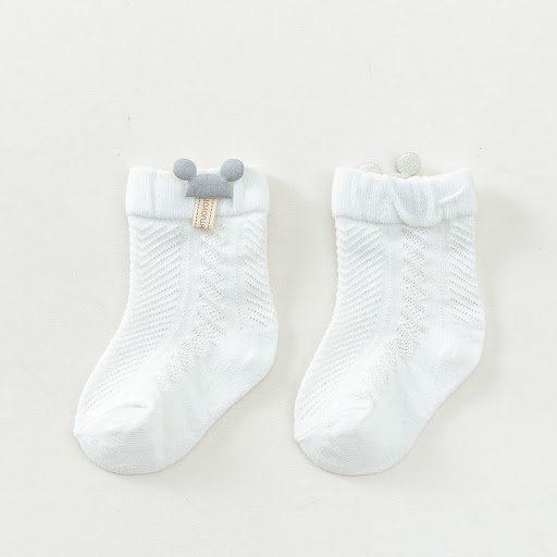 Title 1, Cotton Baby Mesh Breathable Short Boneless Sock...