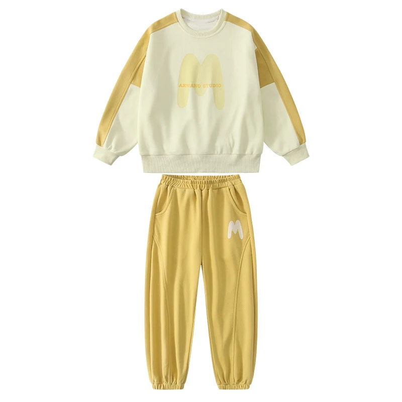 Ensemble Pantalon et Sweat à Imprimé Décontracté pour Filles, Confort et Style au Quotidien, Idéal pour un Look Tendance et Facile à Porter