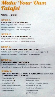 Falafel's menu 8