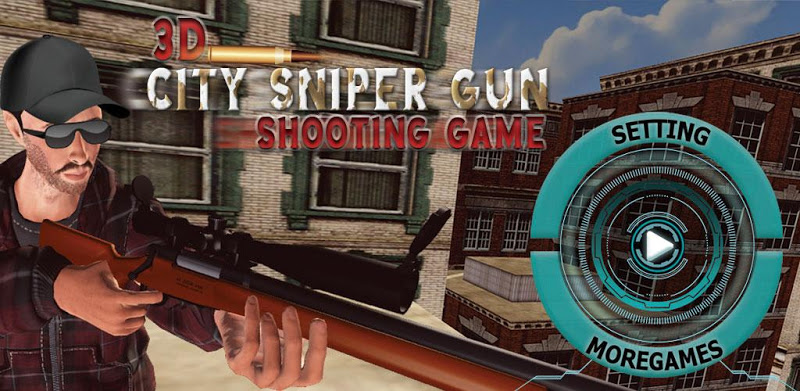 3D City Sniper Gun Shooting Game