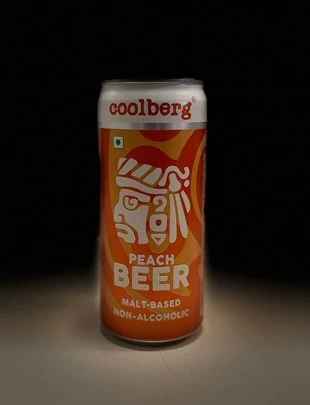 Coolberg Peach Non Alchoholic Beer 300 ml (can)