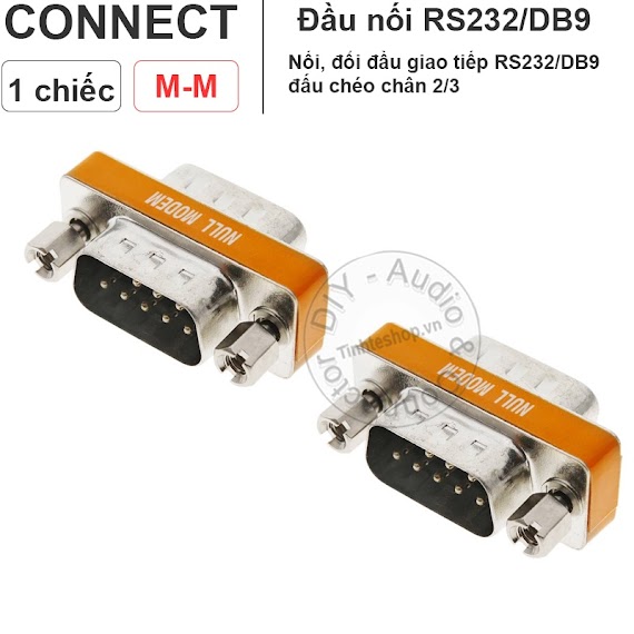 Đầu Nối Rs232 Đấu Chéo 1 Chiếc - Db9 Null Modem Male