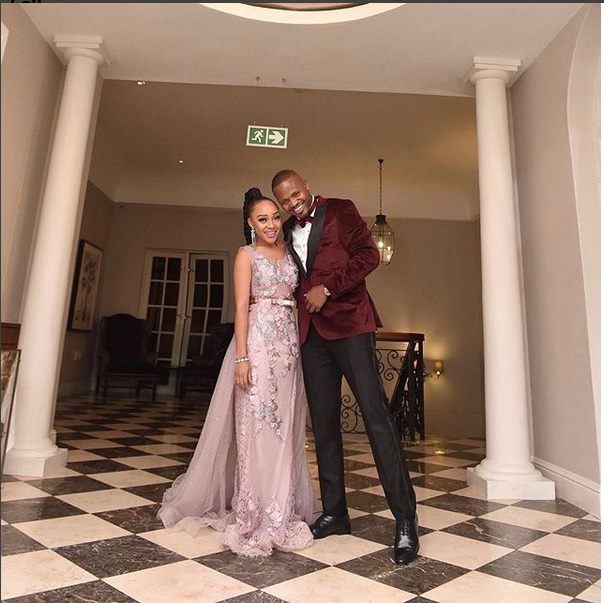 Thando Thabethe and Frans