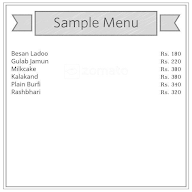 Gogaa Sweets menu 1