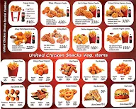 United Chicken Snacks menu 2