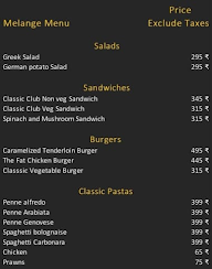 Melange menu 3