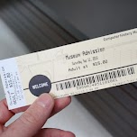 admission ticket at computer history museum in silicon valley in Mountain View, United States 