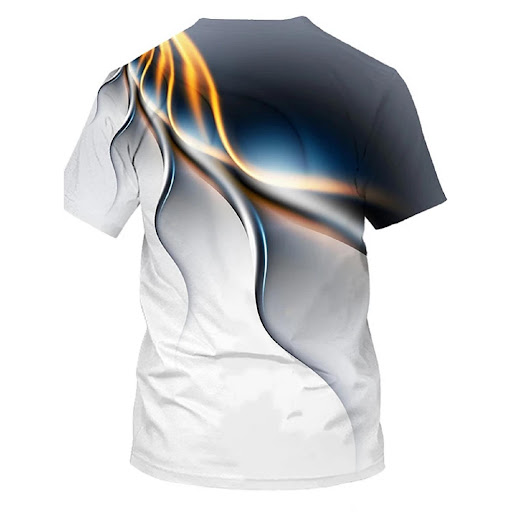 Title 6, Womens hollow print short sleeve round neck pu...