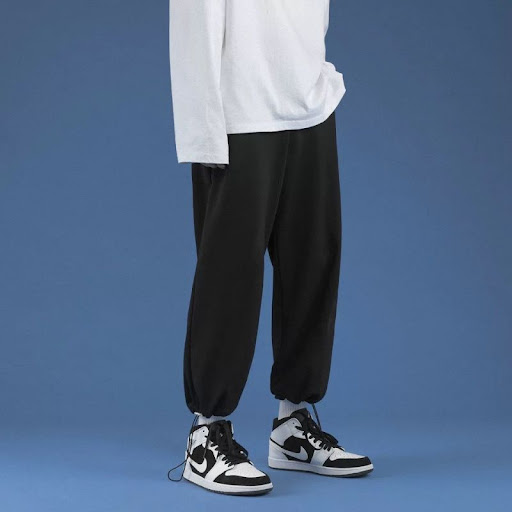 Title 24, Mens Slim Harem Pants Trendy Printed Drawstrin...